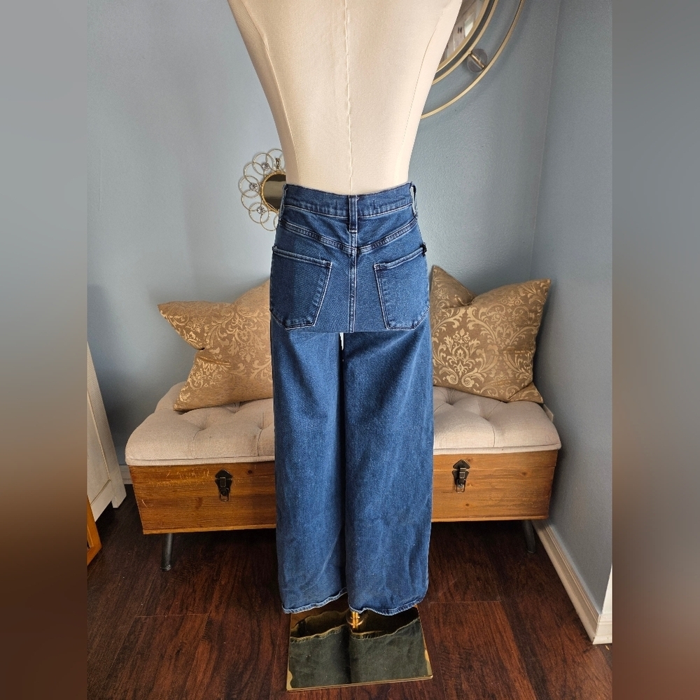 Joe's Jeans Dark Blue Flare & Wide Leg - Picture 5 of 6
